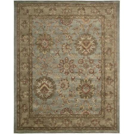 NOURISON Jaipur Area Rug Collection Aqua 3 Ft 9 In. X 5 Ft 9 In. Rectangle 99446855879